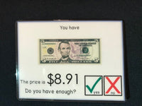 Do you have enough money? Level 2 - Money Math Task Cards for special education