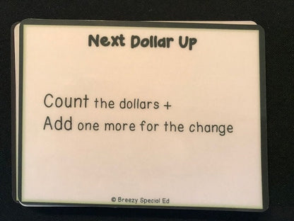 Next Dollar Up - Money Math Task Cards for Special Education - Fully Prepped