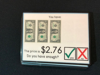 Do you have enough money? Money Math Task Cards for special education (Level 1) - Fully Prepped