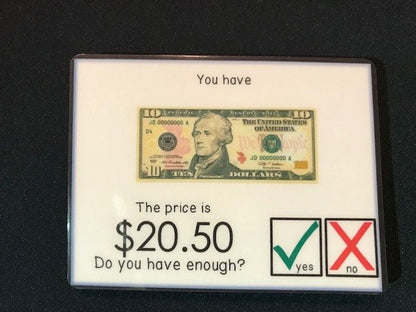 Do you have enough money? Level 2 - Money Math Task Cards for special education - Fully Prepped