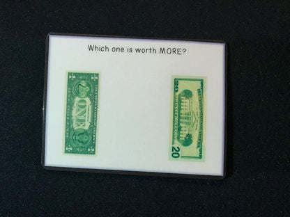 Which one is worth more? Money Math Task Cards (Special Education) - Fully Prepped