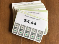 Money Math Task Card Bundle (special education)