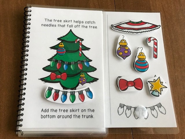 Christmas Adapted Books Following Directions + Sequencing for Special Ed - Fully Prepped