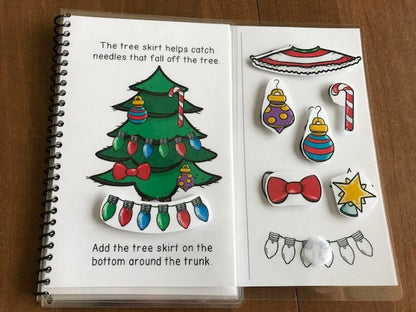 Christmas Adapted Books Following Directions + Sequencing for Special Ed - Fully Prepped
