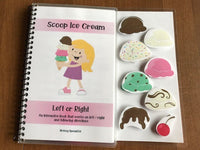 Food Adapted Books Following Directions (Left / Right and More) for Special Ed