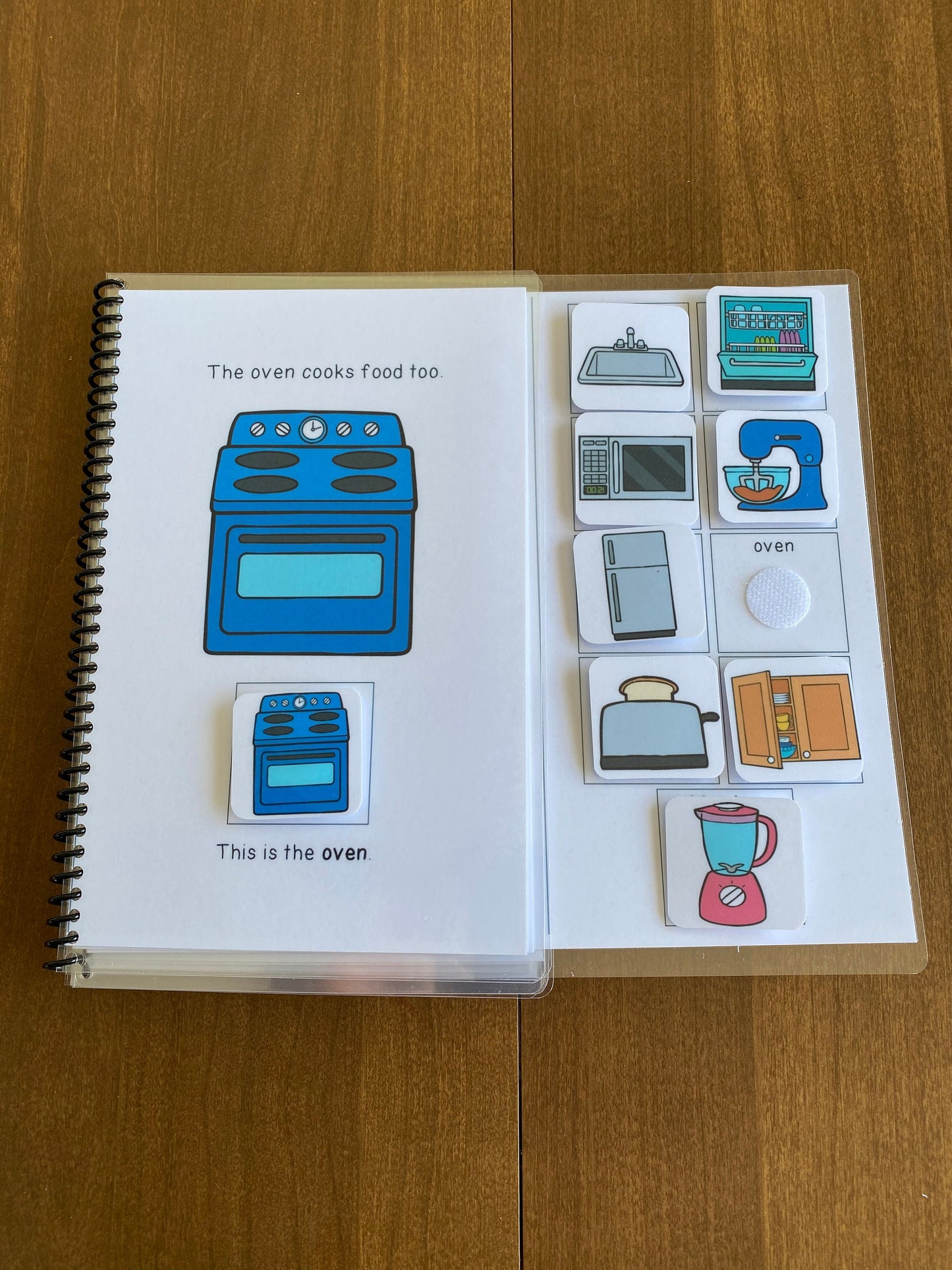 Kitchen Vocabulary Life Skills Adaptive Booklet w Task Cards (Special Ed and Autism Resource) - Fully Prepped