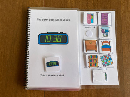 Bedroom Vocabulary Life Skills Adaptive Booklet w Task Cards (Special Ed and Autism Resource) - Fully Prepped