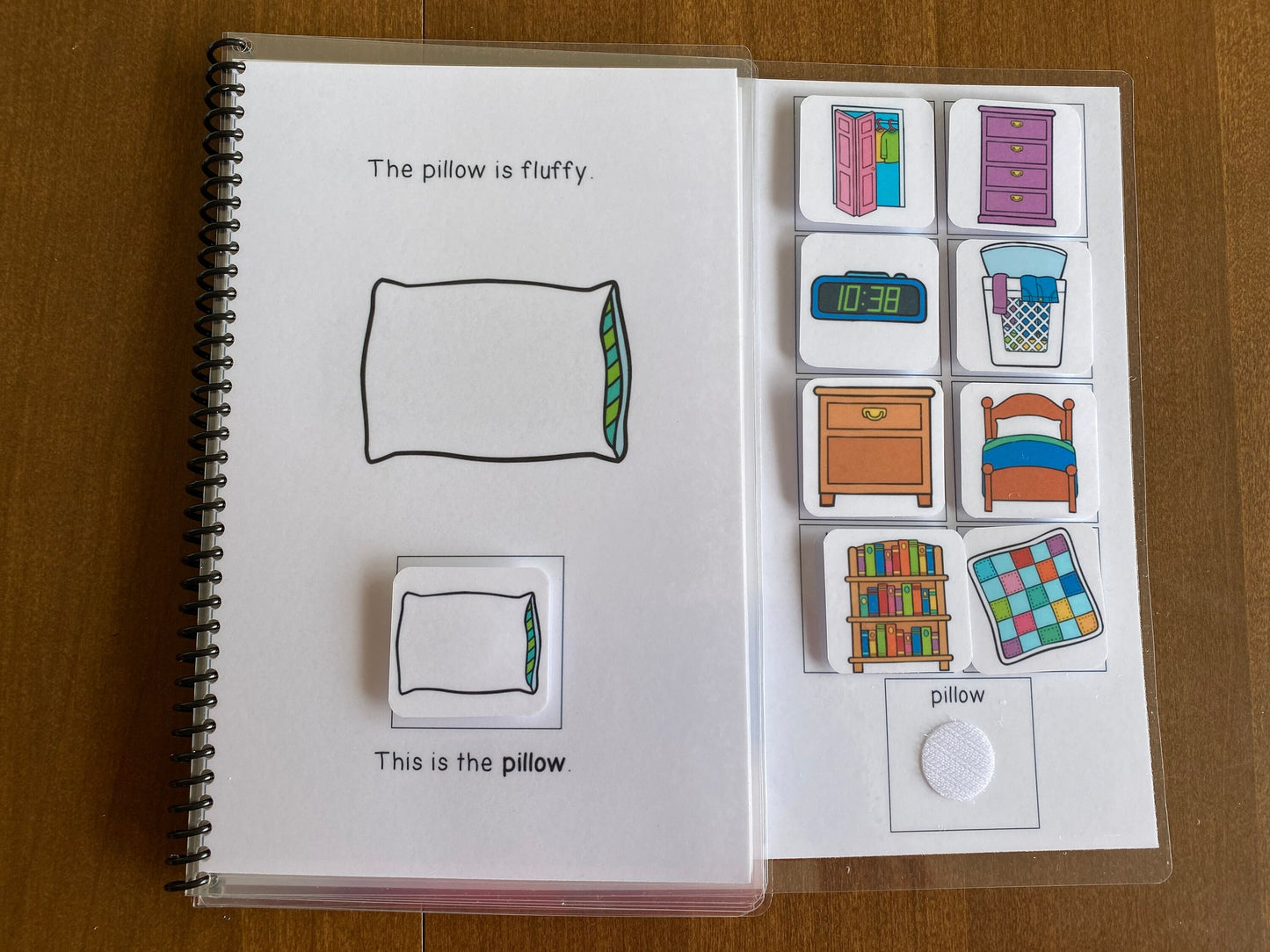 Bedroom Vocabulary Life Skills Adaptive Booklet w Task Cards (Special Ed and Autism Resource) - Fully Prepped