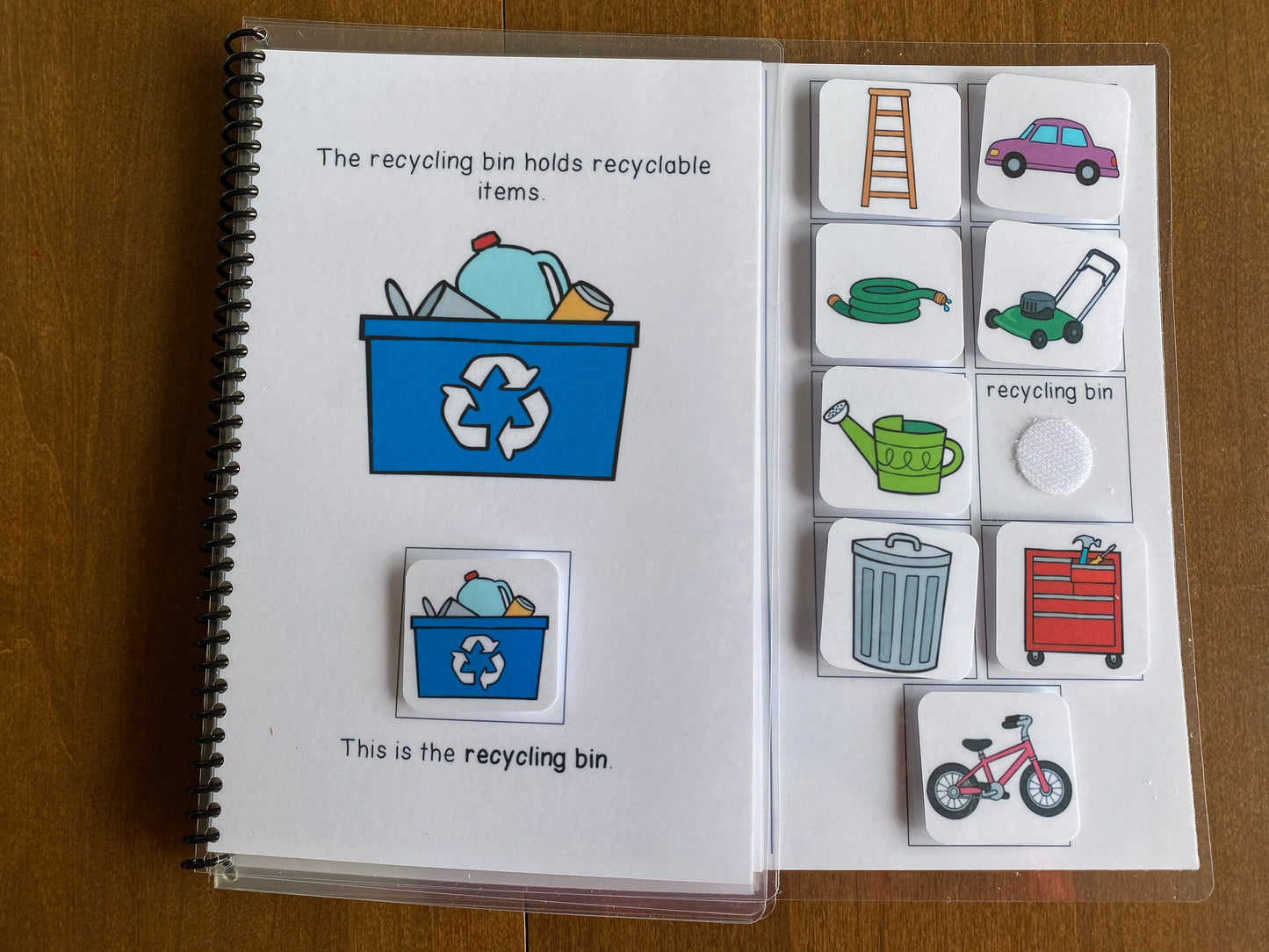 Garage Vocabulary Life Skills Adaptive Booklet w Task Cards (Special Ed and Autism Resource) - Fully Prepped