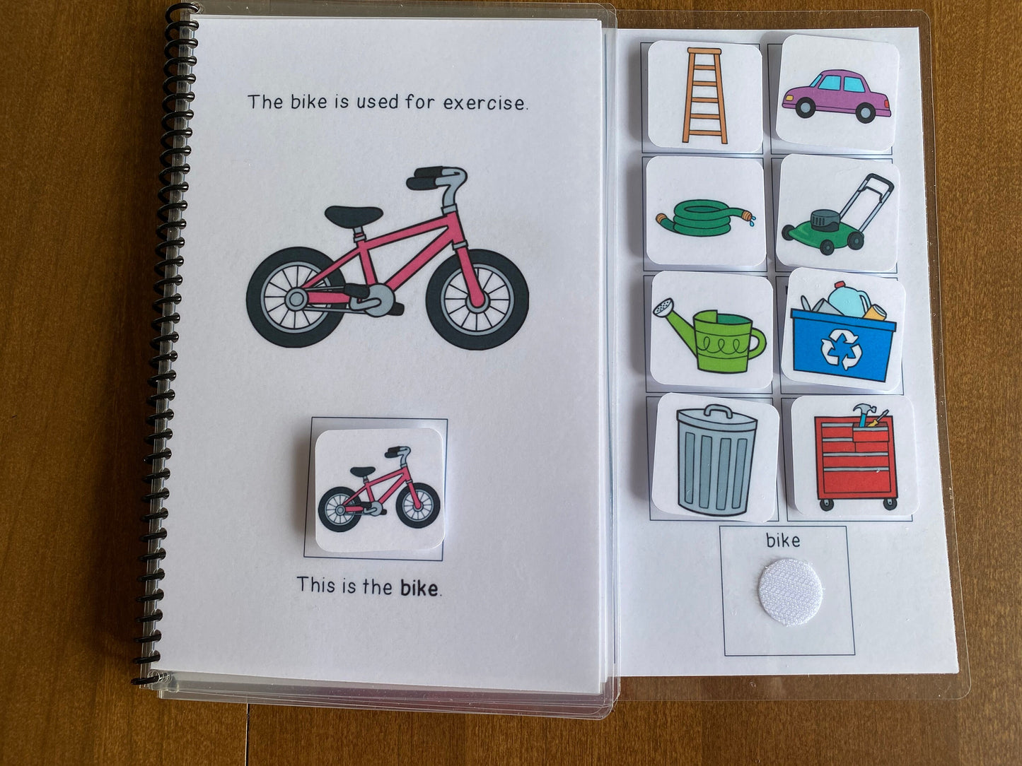 Garage Vocabulary Life Skills Adaptive Booklet w Task Cards (Special Ed and Autism Resource) - Fully Prepped