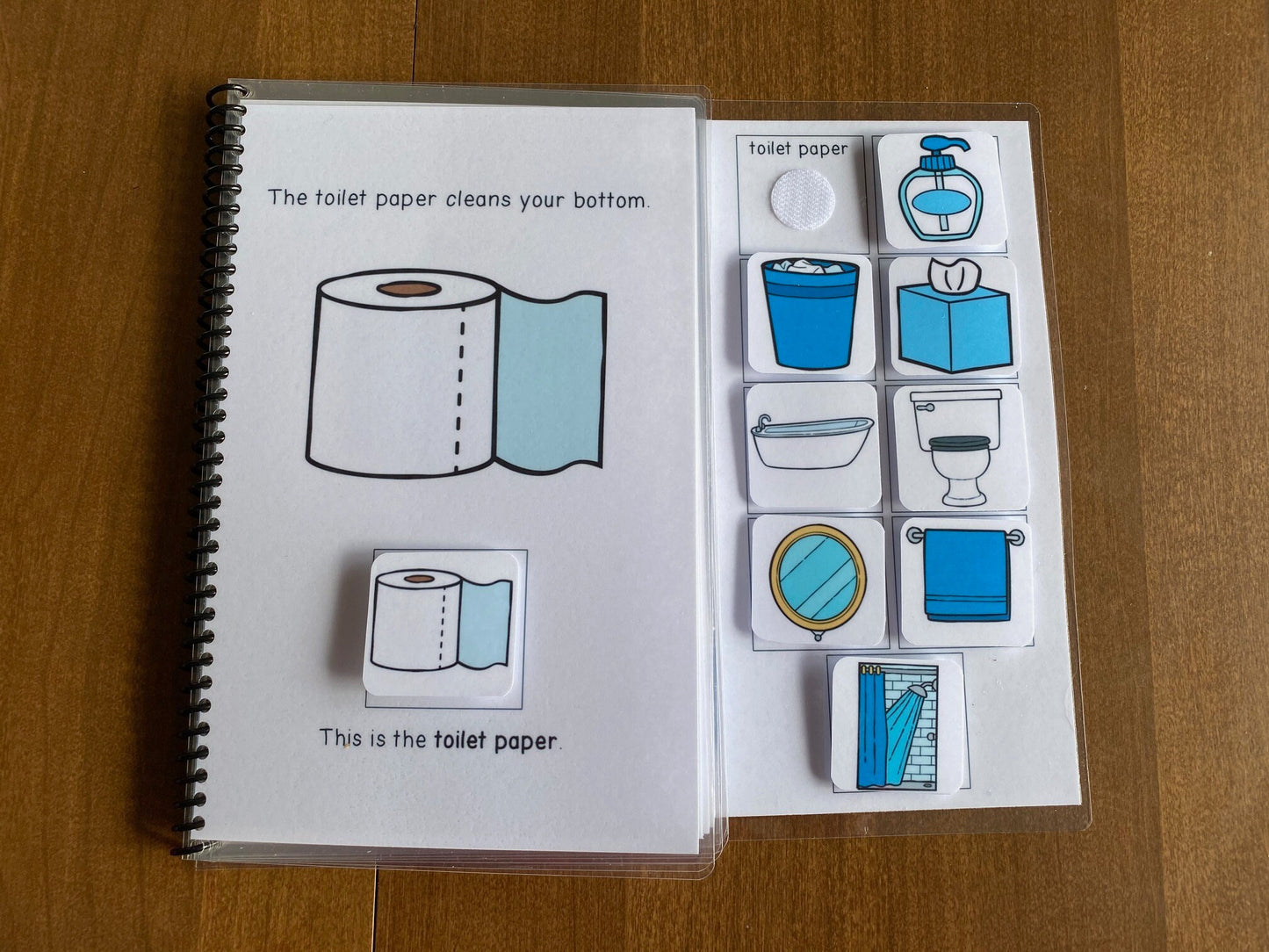 Bathroom Vocabulary Life Skills Adaptive Booklet w Task Cards (Special Ed and Autism Resource) - Fully Prepped