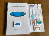 Dining Room Vocabulary Booklet and Task Cards (Special Education and Autism Resource)