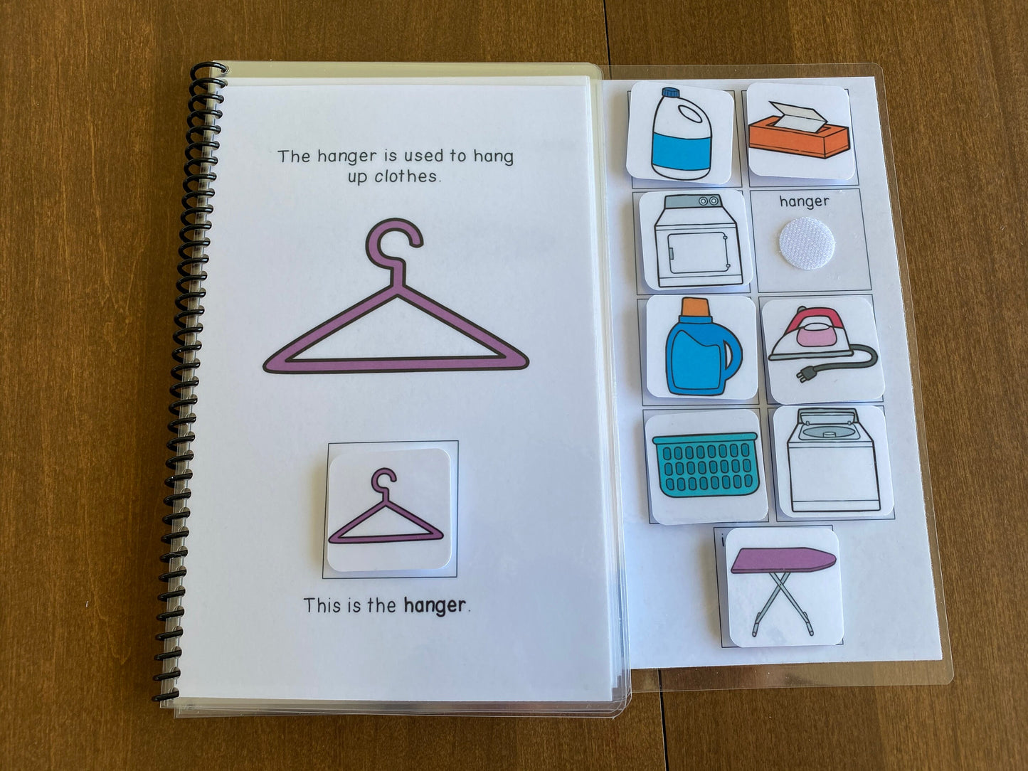 Laundry Vocabulary Life Skills Adaptive Booklet w Task Cards (Special Ed and Autism Resource) - Fully Prepped