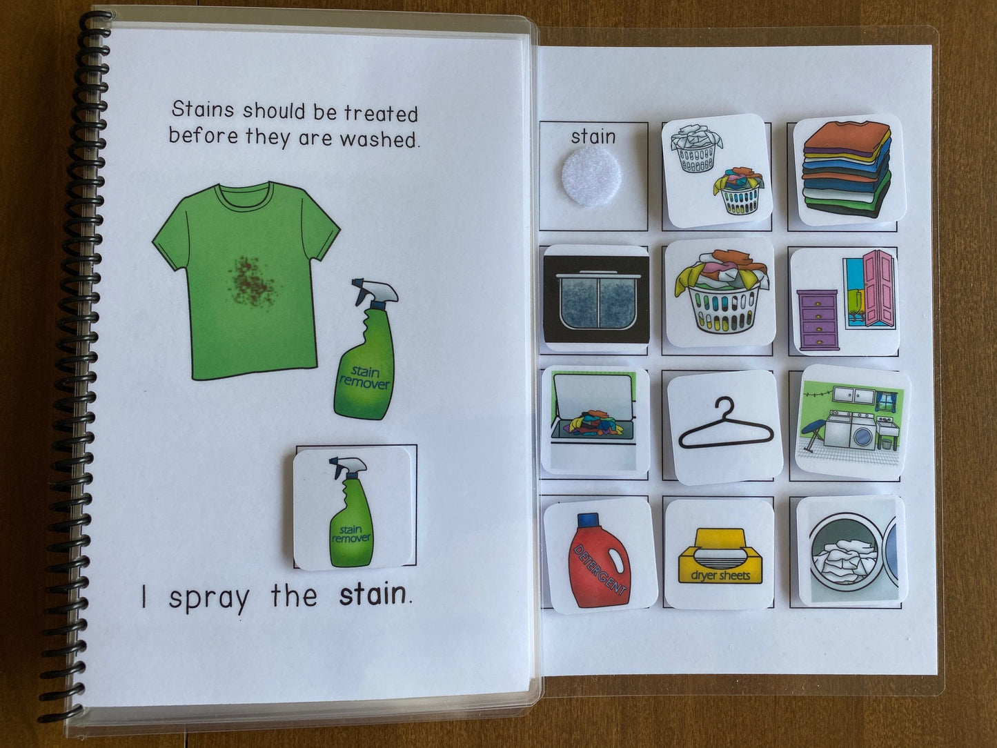 Laundry Task Analysis and Interactive Book for Special Ed with bonus worksheets! - Fully Prepped