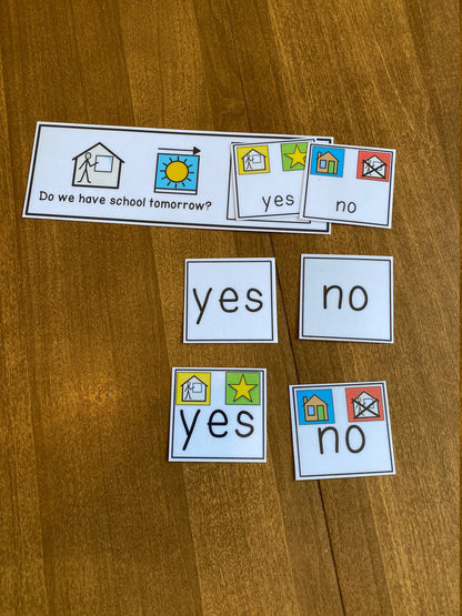 Color Coded Calendar Visuals for Special Education with bonus temperature chart and more - Fully Prepped