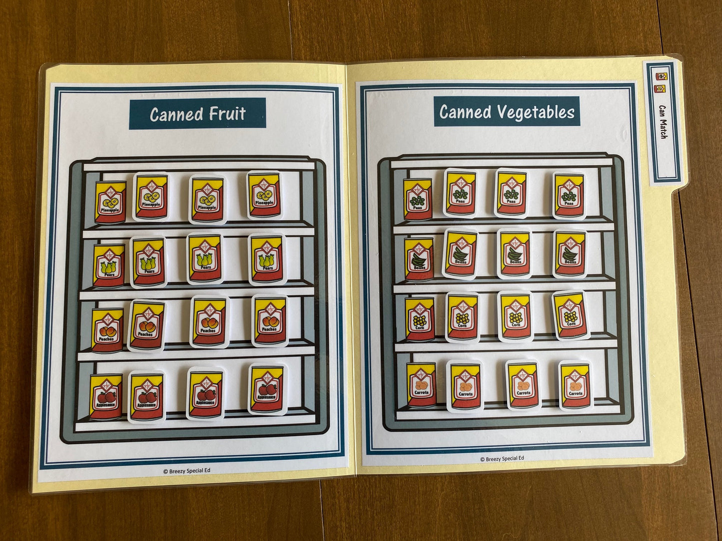 Grocery Store Life Skill file folders for special education (10pk) - Fully Prepped