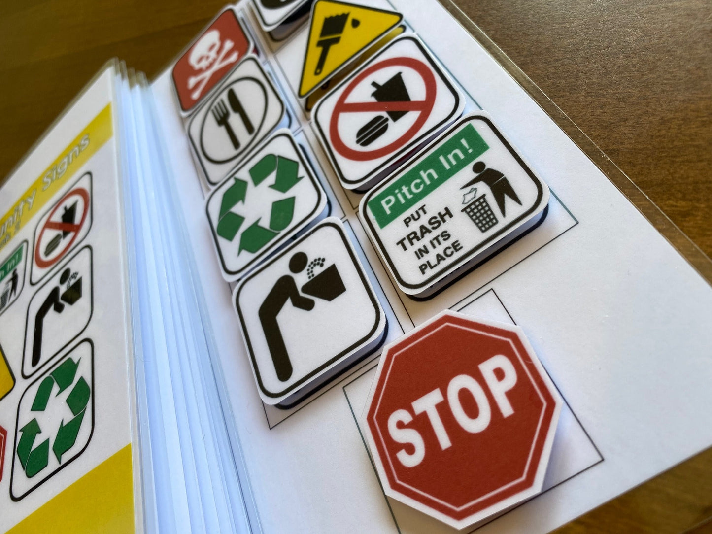 Community Signs Adapted Books for Life Skill Special Education (4 pk) - Fully Prepped