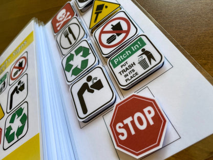 Community Signs Adapted Books for Life Skill Special Education (4 pk) - Fully Prepped