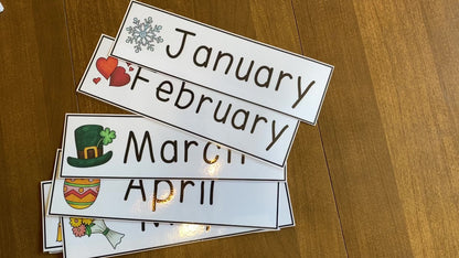 Color Coded Calendar Visuals for Special Education with bonus temperature chart and more - Fully Prepped