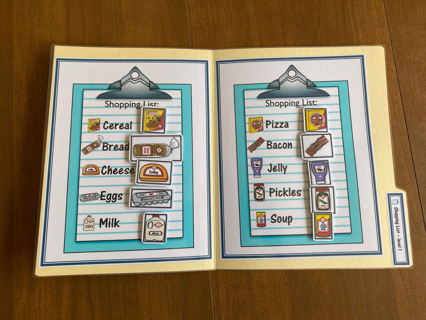 Grocery Store Life Skill file folders for special education (10pk) - Fully Prepped