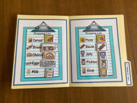 Grocery Store Life Skill file folders for special education (10pk)