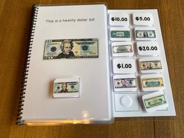 Money Bills/Coins ID adapted books for special education - Fully Prepped