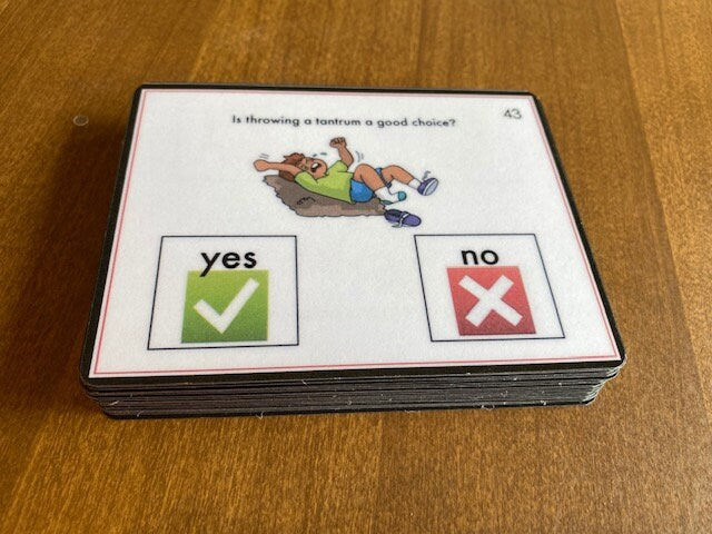 Is it a Good Choice? Behavior Task Cards for autism and special education - Fully Prepped