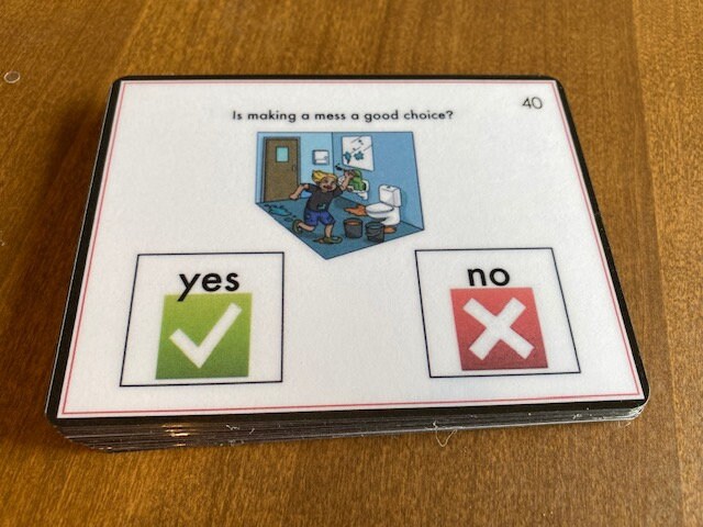 Is it a Good Choice? Behavior Task Cards for autism and special education - Fully Prepped
