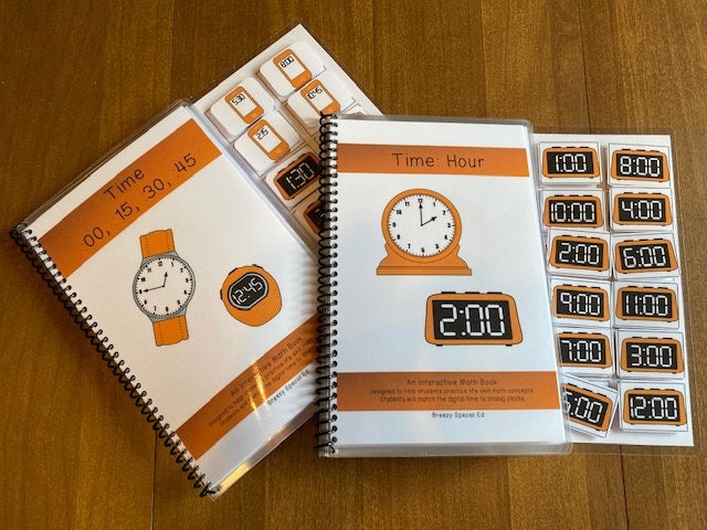 Telling Time adapted books for special education -Fully Prepped