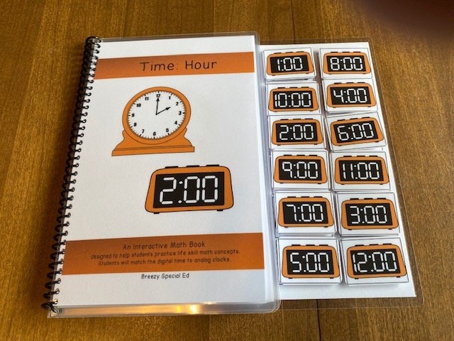 Telling Time adapted books for special education -Fully Prepped