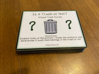Trash or Not? Life Skill Visual Task Cards for Special Education