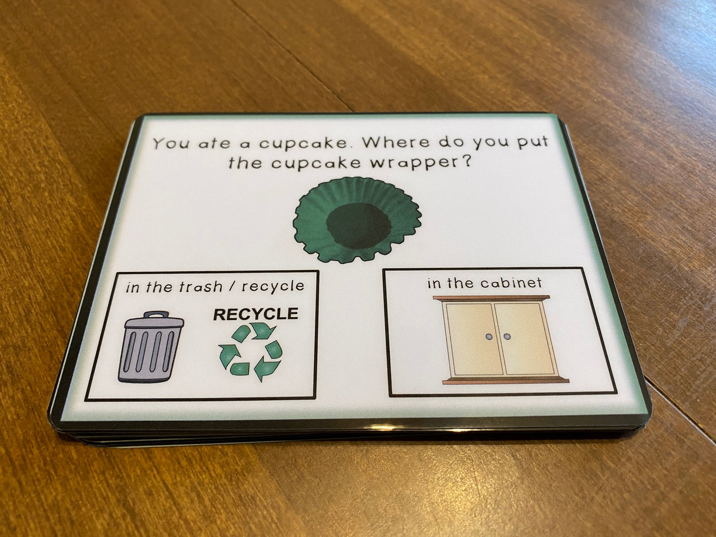 Trash or Not? Life Skill Visual Task Cards for Special Education