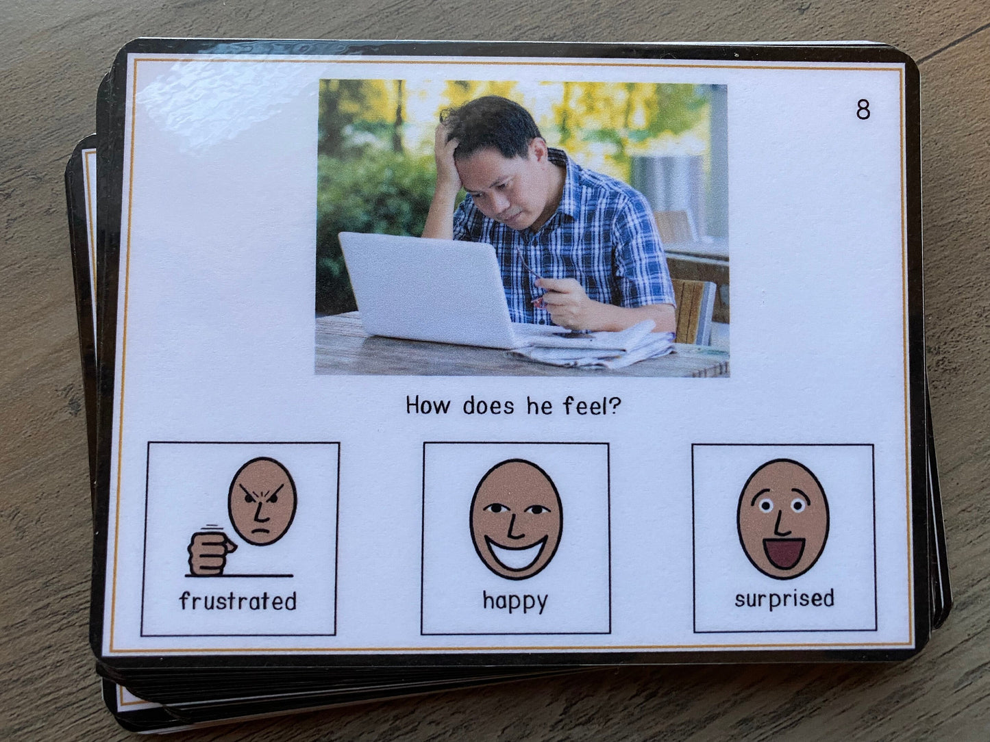 Emotions and Feelings task cards for autism and special education