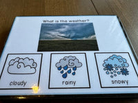 What is the Weather? Visual Task Cards (Special Education)  60 pc