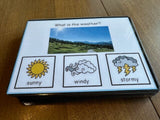 What is the Weather? Visual Task Cards (Special Education)  60 pc