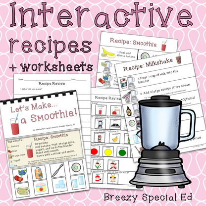 Visual Recipes for Milkshakes and Smoothies: Cooking Lessons