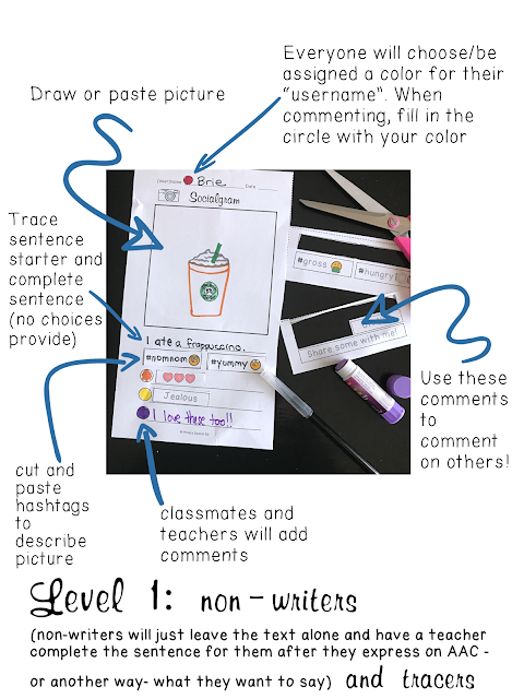Socialgrams - a Social Writing and Communication Activity for Special Education