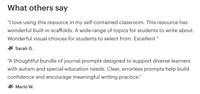 Errorless Journal Prompts BUNDLE: Differentiated Writing for Special Ed / Autism