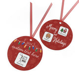 PERSONALIZED Special Education Teacher Metal Ornament with Picture Communication Symbols