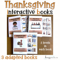 Thanksgiving Interactive Adapted Books for Special Education