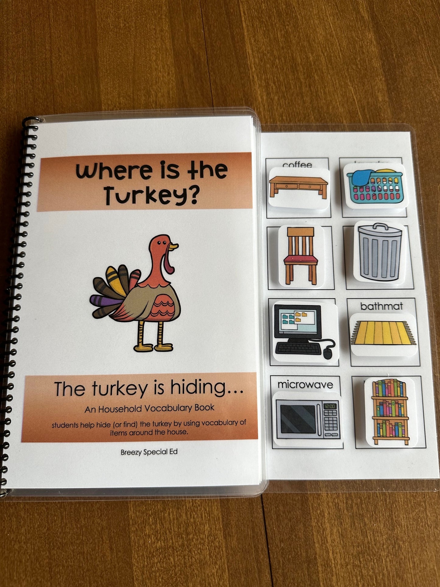 Thanksgiving Interactive Fully Prepped Adapted Books for Special Education