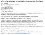 WH Questions Visual Task Cards with Symbols (Autism and Special Education)