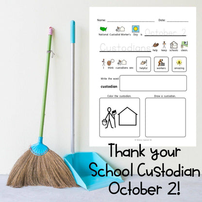National Days October Differentiated Journals for special education