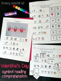 Valentine's Day - Symbol Supported Picture Reading Comprehension for Special Ed