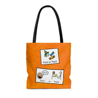 Trick or Treat Bag with Communication Board | AAC | Speech | Autism | Special Education | Halloween Tote Bag