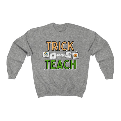 Trick or Teach Teacher Sweatshirt | Special Education Teacher Crewneck Sweatshirt