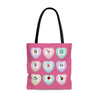 Candy Heart PCS Symbol Special Education Teacher Tote Bag