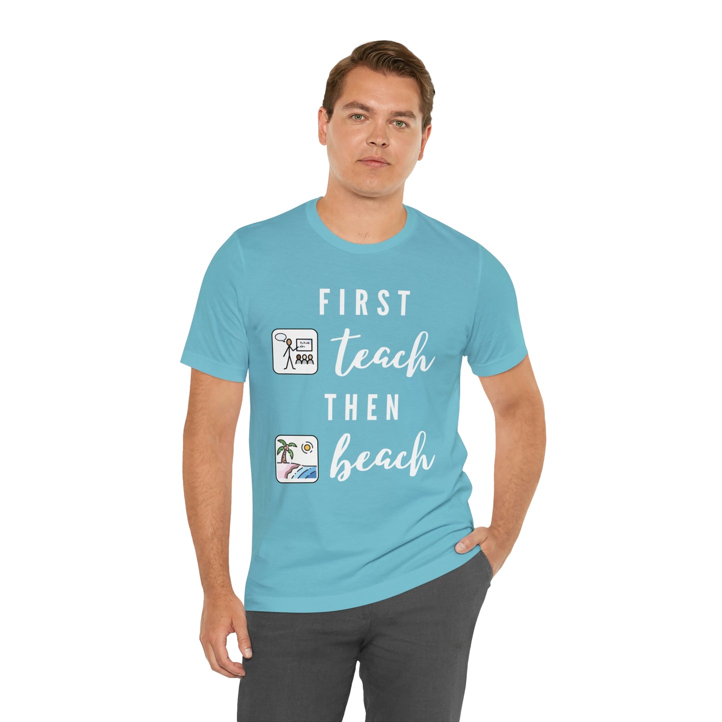 First Teach Then Beach Teacher Tee / Special Education Teacher Tee