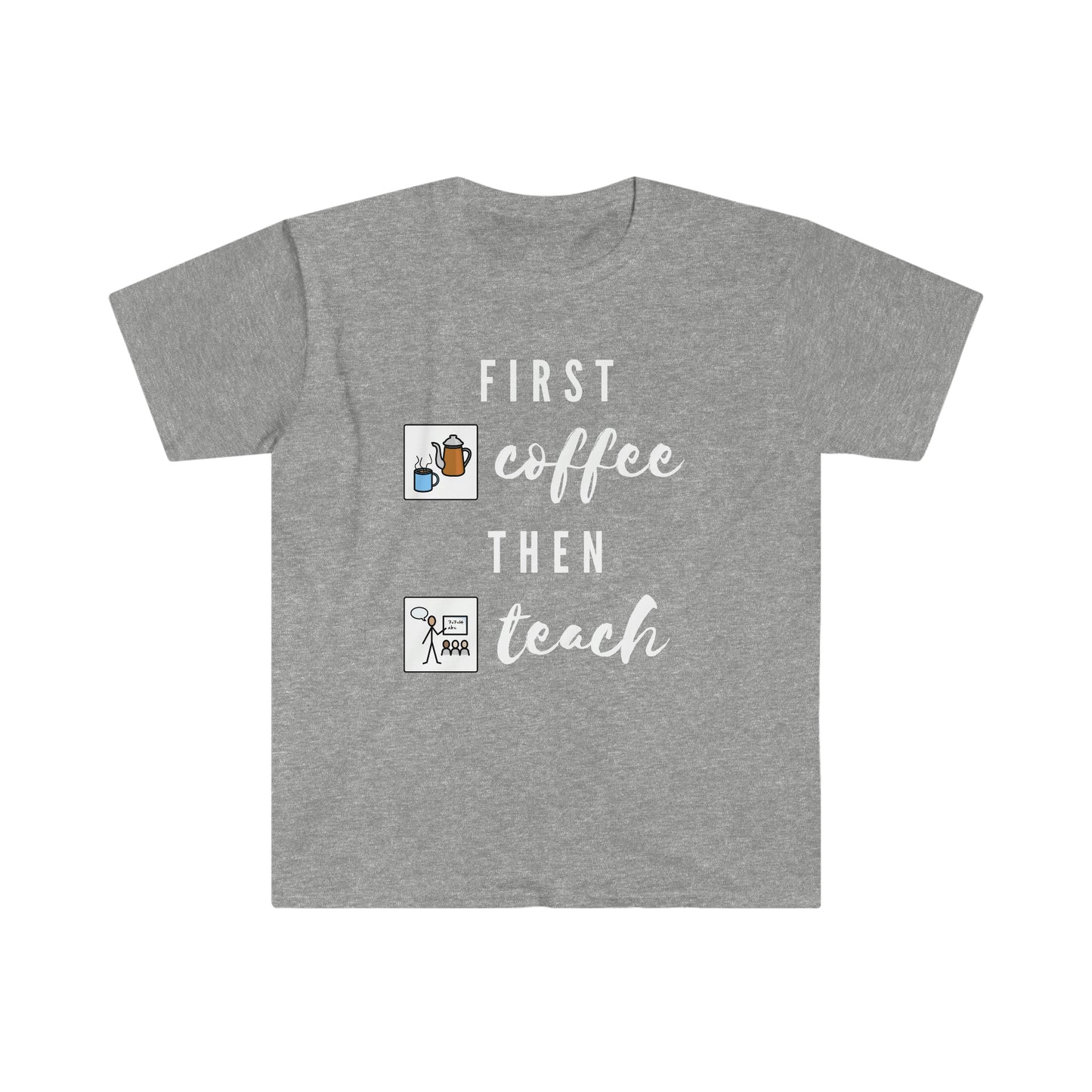 AUSTRALIA First Coffee Then Teach Teacher Tee / Special Education Teacher Tee