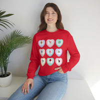 Candy Heart PCS Symbol Special Education Teacher Sweatshirt
